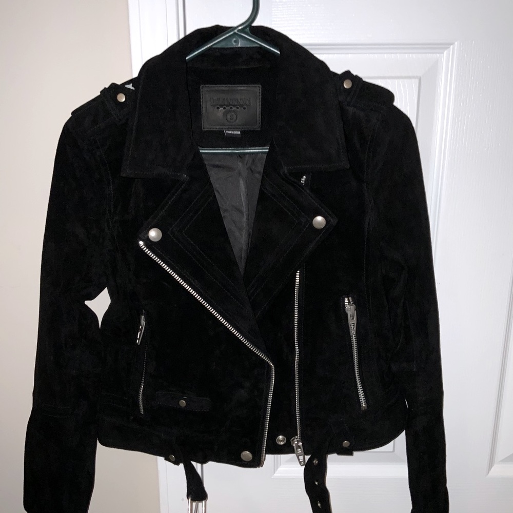 BLANKNYC real suede moto jacket